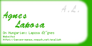 agnes laposa business card